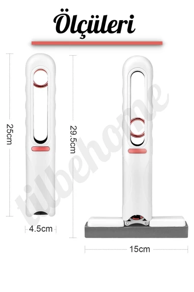 Taşınabilir Mini Mop Paspası Temizlik Süngeri Mutfak Tezgahı Pencere Cam Zemin Silme 6 Yedek Mop - 4