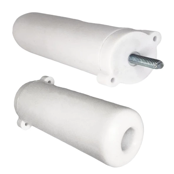 2 Adet Ayarlı Destek Ayağı 13 X 19 Cm Beyaz Gizli Mobilya Kanepe Baza Koltuk Ayakları Metrik 8 Civatalı İnce Diş - 5