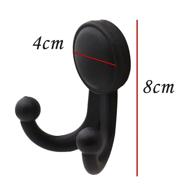 8 Adet Karagül Siyah Askı Askılık Vestiyer Banyo Dolap Elbise Askısı Sert Plastik - 3