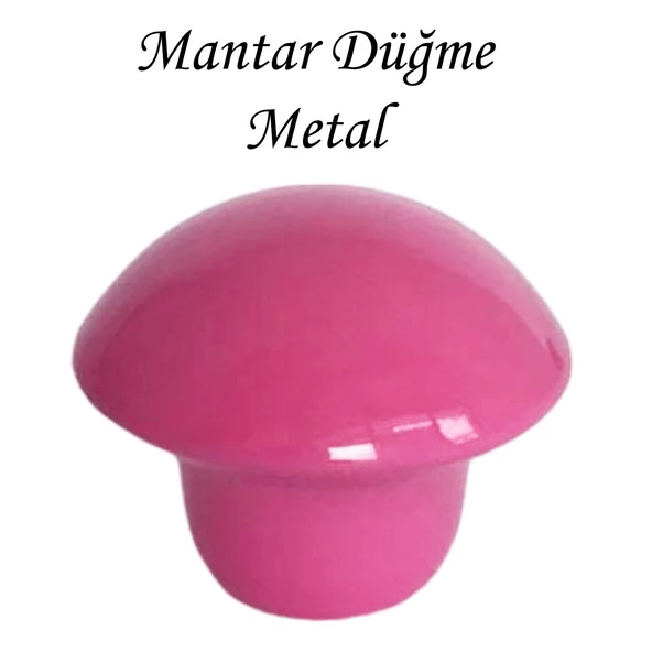 Pembe Mantar Düğme Kulp Çocuk Bebek Mobilya Çekmece Dolap Kapak Kulbu Metal Kulp Aksesuarları Vidalı
