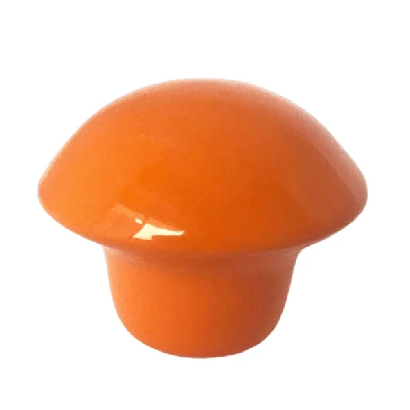 Turuncu Mantar Düğme Kulp Çocuk Bebek Mobilya Çekmece Dolap Kapak Kulbu Metal Kulp Aksesuarları Vidalı - Resim 5