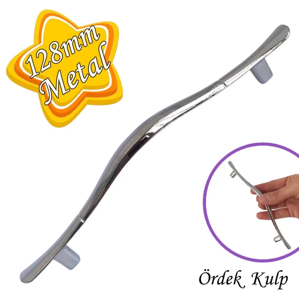 Ördek kulp Krom 128 mm Kulp Mobilya Mutfak Dolabı Çekmece Dolap Kapak Kulpu Kulbu Metal Kulpları