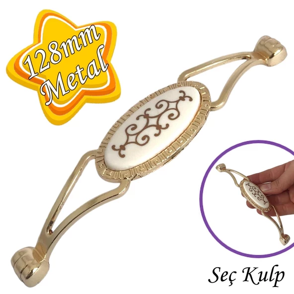 Seç kulp Altın Gold 128 mm Kulp Mobilya Mutfak Dolabı Çekmece Dolap Kapak Kulpu Kulbu Metal Kulpları