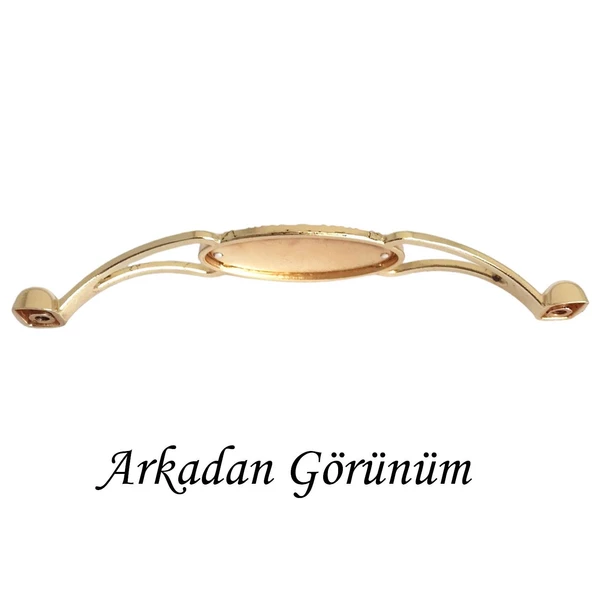 Seç kulp Altın Gold 128 mm Kulp Mobilya Mutfak Dolabı Çekmece Dolap Kapak Kulpu Kulbu Metal Kulpları - Resim 4