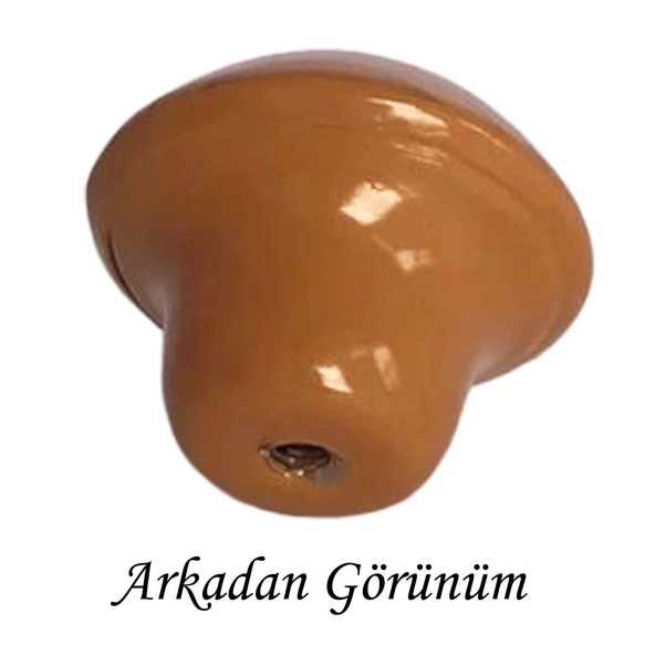 15 Adet Kayın Mantar Düğme Kulp Mobilya Çekmece Dolap Kapak Kulbu Metal Kulp Aksesuarları Vidalı - 4