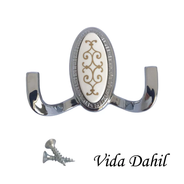 6 Adet Seç Askı Krom Portmanto Askı Vestiyer Duvar Askısı Metal Dolap Elbise Askılığı - Resim 4