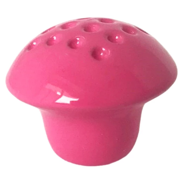 3 Adet Pembe Noktalı Mantar Düğme Kulp Çocuk Bebek Mobilya Çekmece Dolap Kapak Kulbu Metal Kulp Aksesuarları Vidalı - Resim 5