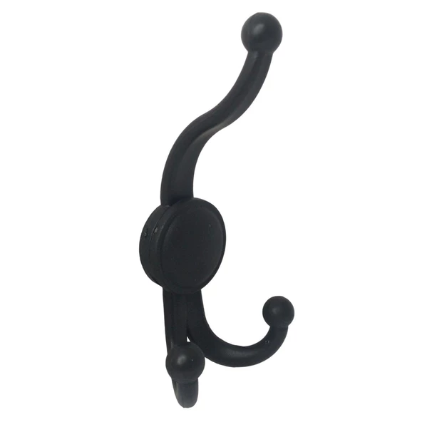 Karagül Siyah Askılık Portmanto Vestiyer Banyo Dolap Elbise Askısı Sert Plastik - 5