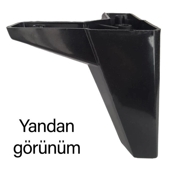 Serdivan 12 cm Siyah Lüx Mobilya Kanepe Sehpa Ünite Koltuk Ayağı Baza Ayak - 5