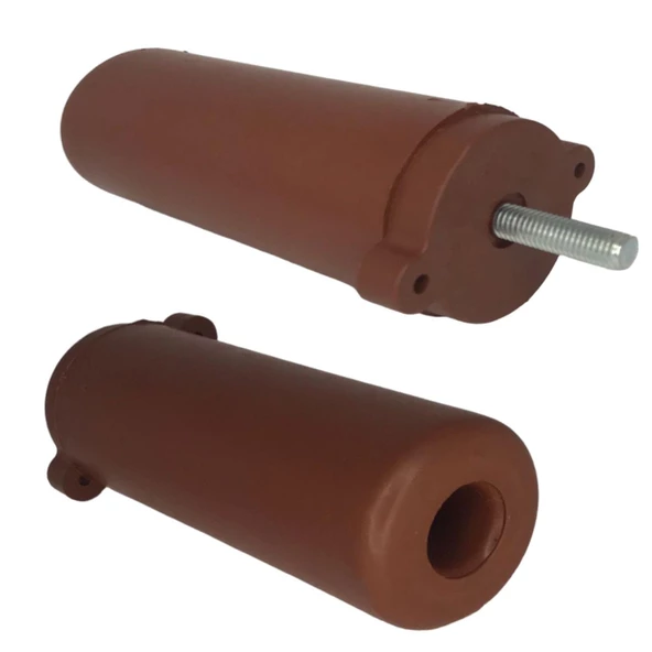 Ayarlı Destek Ayağı 13 x 19 cm Kahverengi Gizli Ayak M8 Civatalı İncediş Mobilya Kanepe Baza Koltuk - 5