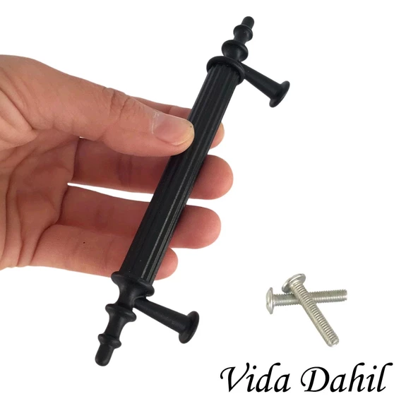 20 Adet Erciyes kulp Siyah 96 mm Kulp Mobilya Mutfak Dolabı Çekmece Dolap Kapak Kulpu Kulbu Metal Kulpları - 2