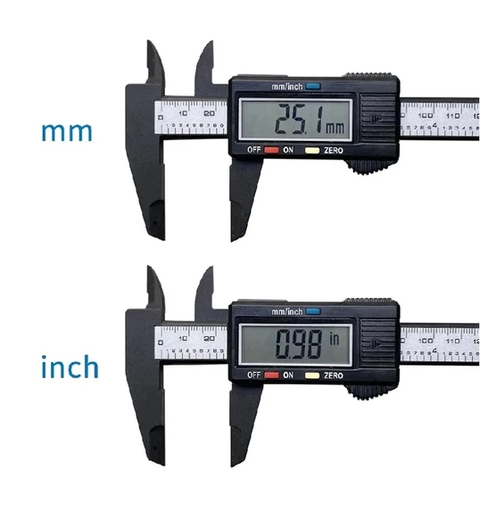 Kumpas Dijital Karbon Fiber Hassas 150Mm Kalınlık Ölçer - Resim 5