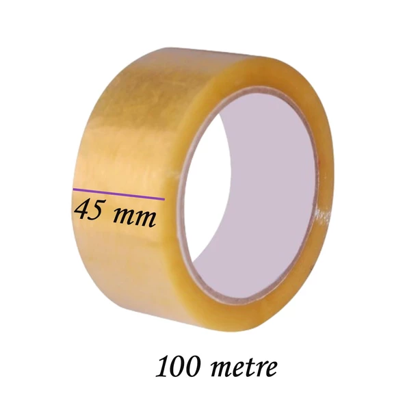 Koli Bandı 45 Mm X 100 Mt Şeffaf Güçlü Yapışkanlı Kopmayan Bant - 2