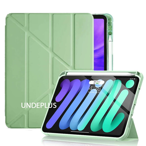 Apple iPad Pro 12.9 5. Nesil 2021 Kılıf Kalem Bölmeli Trifolding Case A2378 A2379 A2461 A2462 - 10