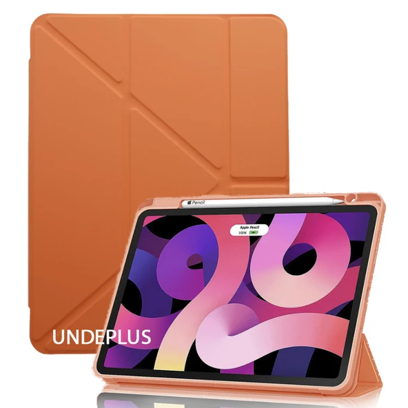 Apple iPad Pro 12.9 5. Nesil 2021 Kılıf Kalem Bölmeli Trifolding Case A2378 A2379 A2461 A2462 - 8