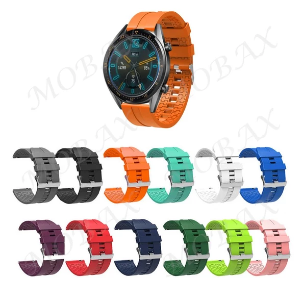 Huawei Watch GT GT2 GT3 GT4 GT5 42mm/Honor Magic 2 Kordon 20mm Silikon Şerit Kordon 23