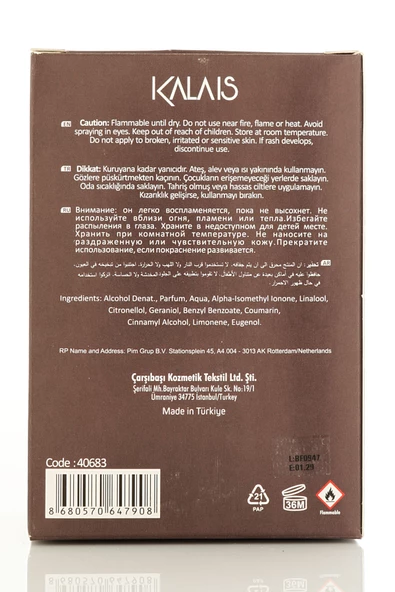 Alberto Taccini KALAIS Erkek Parfümü - 100 ml - 5