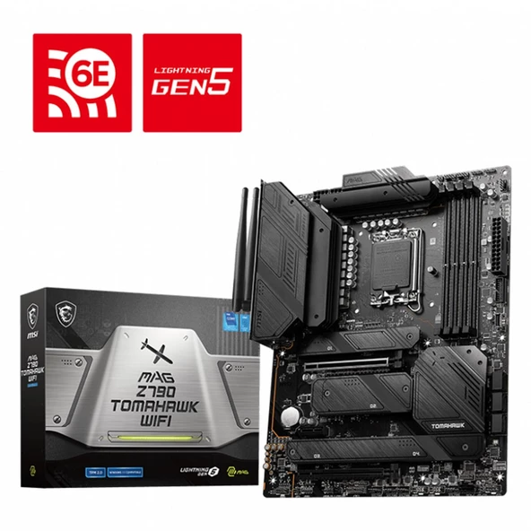 MSI MAG Z790 TOMAHAWK WIFI Intel Z790 Soket 1700 DDR5 7200MHz(OC) ATX Anakart ürün görseli 1