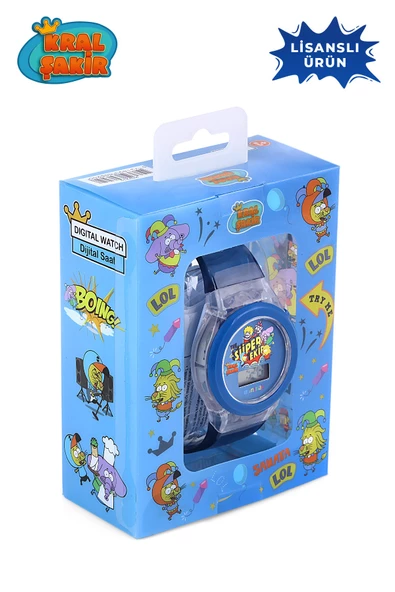 MiniFlak  Lisanslı Kral Şakir KS7210  Mavi Işıklı Çocuk Kol Saati - Resim 5