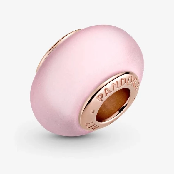 Pandora 789421C00-Mat Pembe Murano Cam Charm - 2