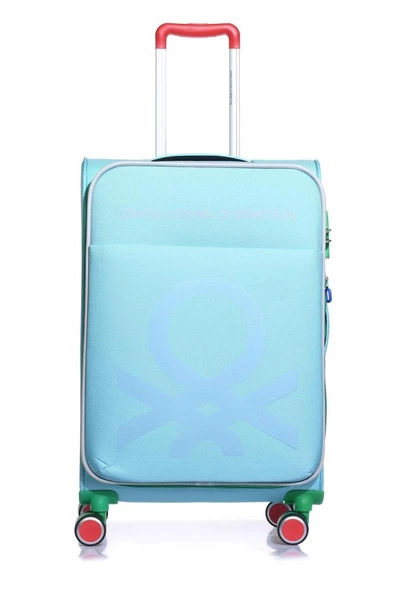 Benetton Orta Boy Kumaş Valiz Aqua Bnt2200