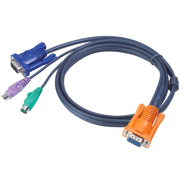 Rain Kvm Switch Kablo Ps2 Vga Erkek Dişi 1.5 Metre