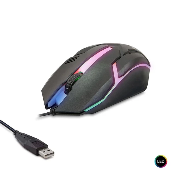 Polaxtor 8733-3d Kablolu Oyuncu Mouse 1200 Dpi Ledli