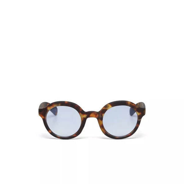 Okkia Lauro Unisex Yuvarlak Klasik Havana Güneş Gözlüğü Mavi Gradyan - 5