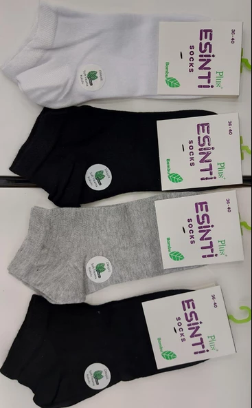 ESİNTİ BAYAN BAMBU PATİK ÇORAP 6 ADET - 2
