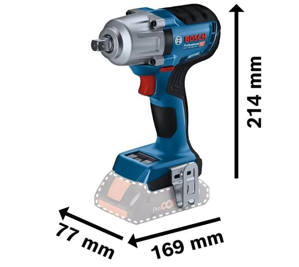 BOSCH Professional  GDS 18V-450 PC Darbeli Somun Sıkma Makinesi - 06019K4102 - Resim 3