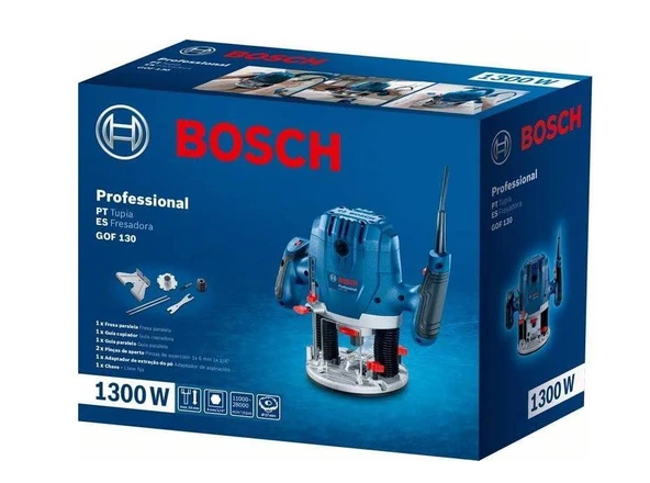 BOSCH Professional GOF 130 Freze Makinesi 1300W - 06016B7000 - 2
