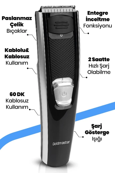 Goldmaster Risto Saç Sakal Kesme Makinesi - elk-05489