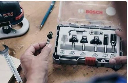 Bosch Pro Freze Seti 6 'lı Düz 8 mm şaftlı - 2607017466 - 3