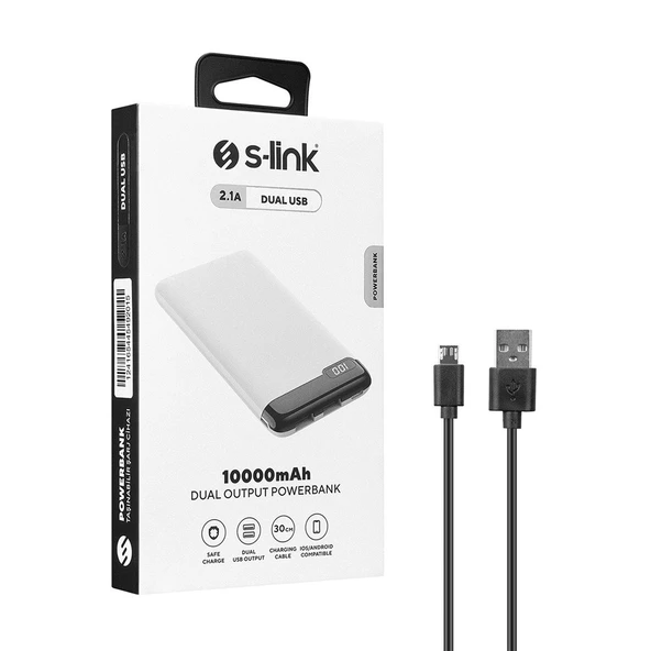 S-Link IP-K11 Type-c  Lcd Ekran Powerbank 10000Mah - 36785