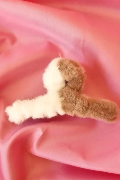 3 lü Peluş Renkli Kadın Toka - 2