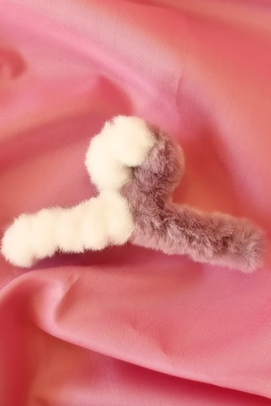 3 lü Peluş Renkli Kadın Toka - 4