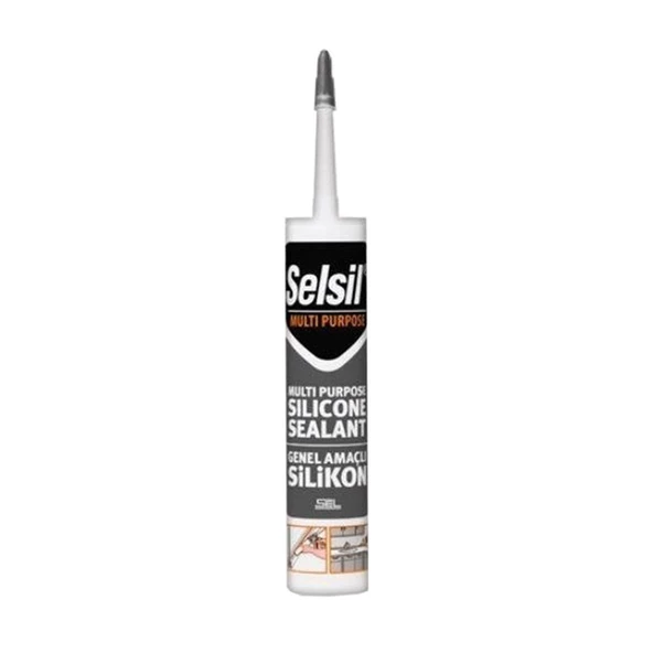 Selsil Genel Amaçlı Silikon 280Gr Siyah