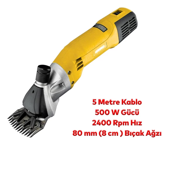 Koyun Keçi Hayvan Yün Yapak Yapağı Kırkma Makinası Metal Kırpma Makinesi - 2