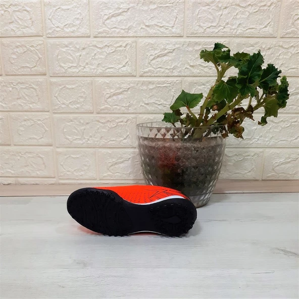 Kinetix Breton J Turf Neonturuncu Cırtlı Halı Saha Futbol Ayakkabısı - 7