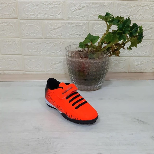 Kinetix Breton J Turf Neonturuncu Cırtlı Halı Saha Futbol Ayakkabısı - 4