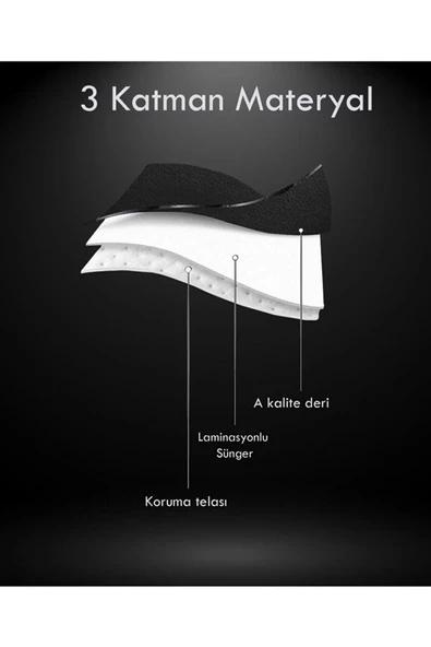 Araba Koltuk Minderi Kumaş Beşli Koltuk Minderi Terletmez Siyah Kırmızı - 3