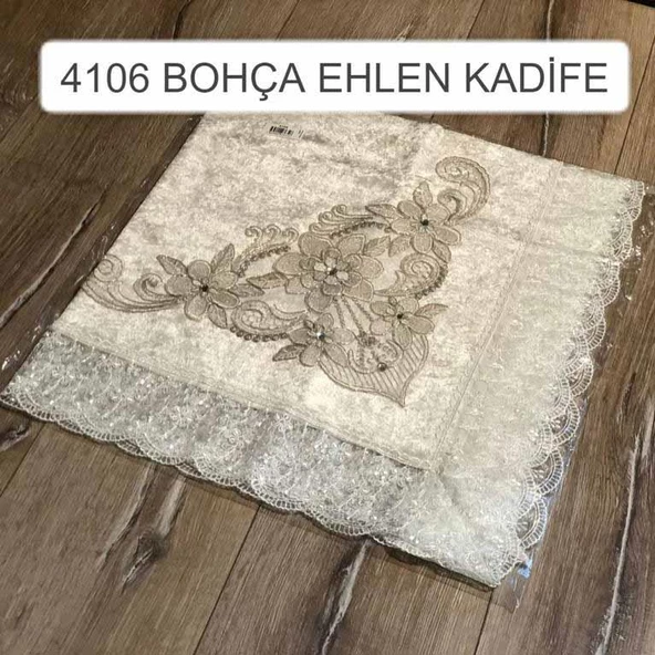 Güpürlü Bohça Kadife