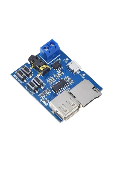 Tf Kart Ve Usb Flash Disk Girişli Oynatıcı Modül (Mp3 Formatı) - Resim 2