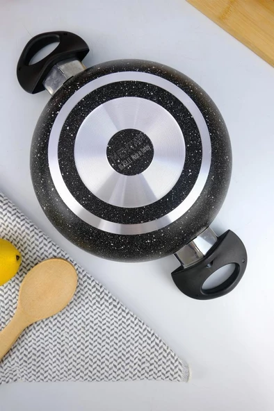Digithome Mehtap Yanmaz Yapışmaz Granit Sahan 20 Cm Siyah – C320.006 - 4