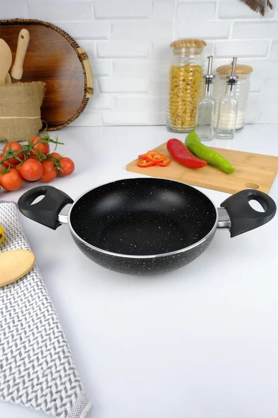 Digithome Mehtap Yanmaz Yapışmaz Granit Sahan 18 Cm Siyah – C320.006 - 3