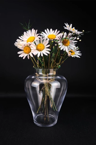 Digithome Şah Cam Dekoratif Vazo 25 Cm – VZ.SAH.003 C1-1-288 - 3