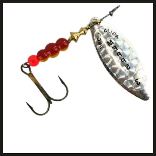 Uyguna-Yakala Söğüt Gri No:3Mepps Aglia Long Rainbo-ÖKŞ.008 - Resim 2