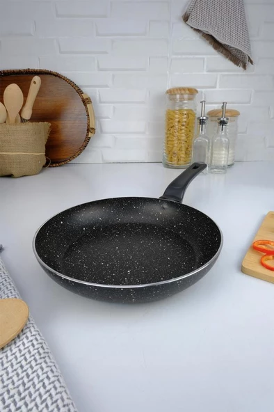 Digithome Mehtap 4 Parça Granit Tencere ve Tava Seti Siyah 24 Cm – C320.006 - 4