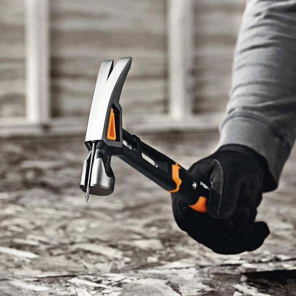Fiskars Isocore 20 OZ Profesyonel Tırnaklı L Çekiç 1020214 - 4