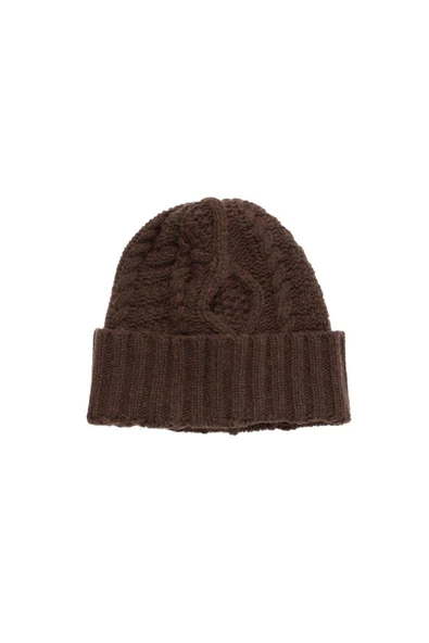 Peraluna TWINKLE BEANIE Saç Örgü Kadın Triko Bere - Kahve - 4